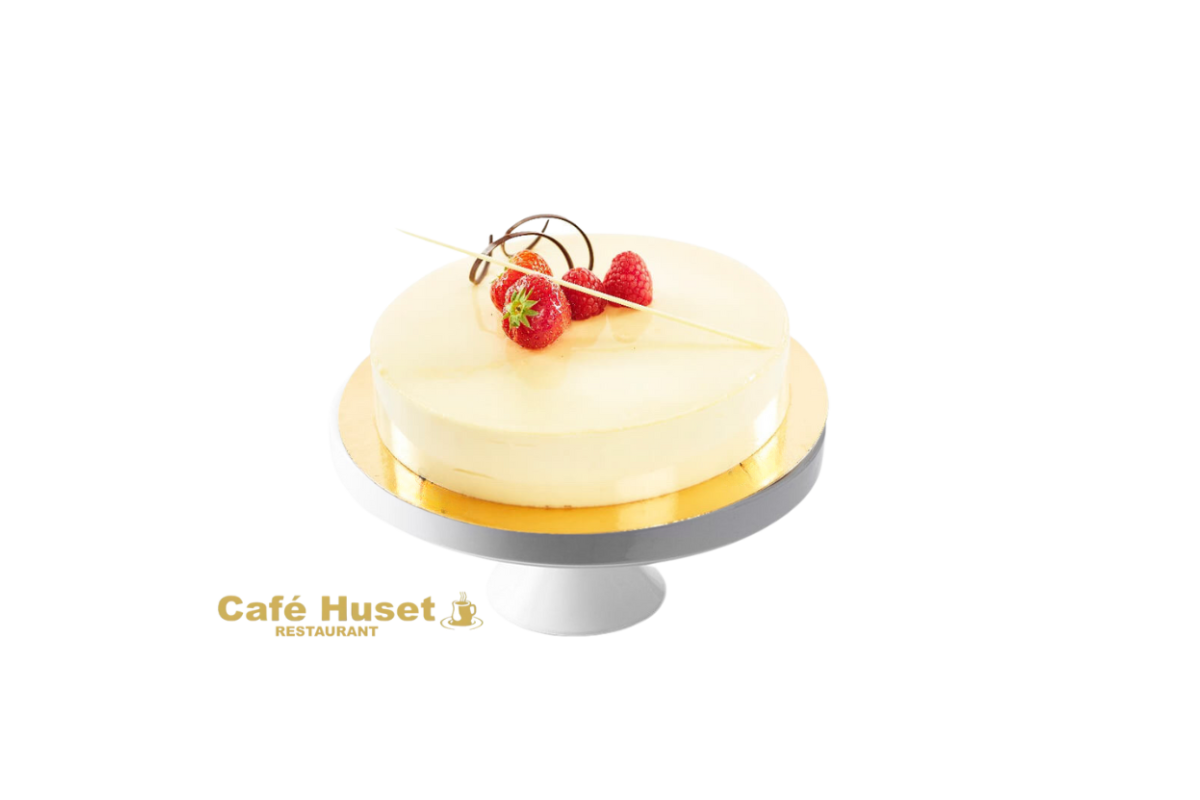 Vit chokladmoussetårta