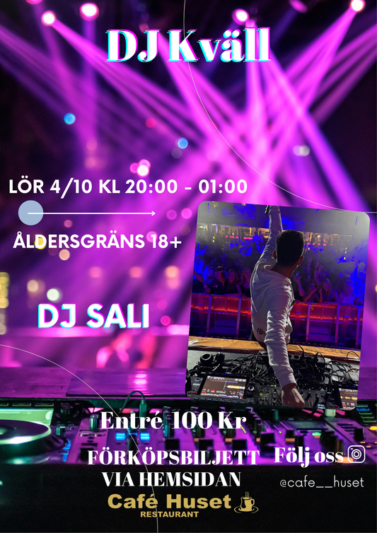 FÖRKÖPSBILJETT DJ kväll